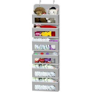 Over Door Hanging Organizer 6 Pocket Storage Clear Window Closet Holder